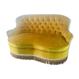 Canapé velours XIX éme ocre