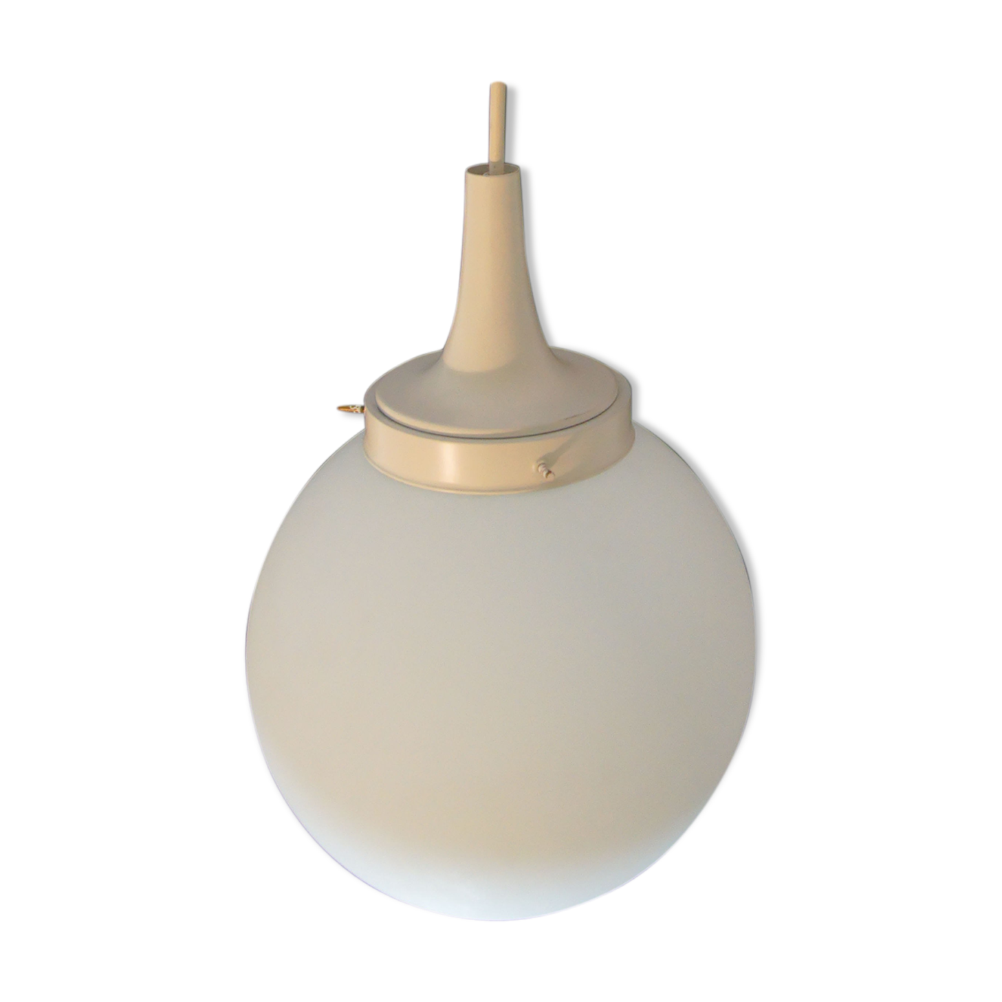 Frosted Glass Lamp Hanging Lamp from Limburg, 1970s