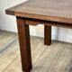 Brutalist solid oak table with 2 extensions from the 1990s.