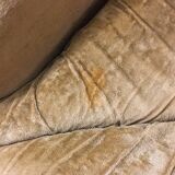 Italian two-seater sofa in beige velvet, 1970s