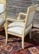 Pair of armchairs with vintage dolphins empire in lase wood