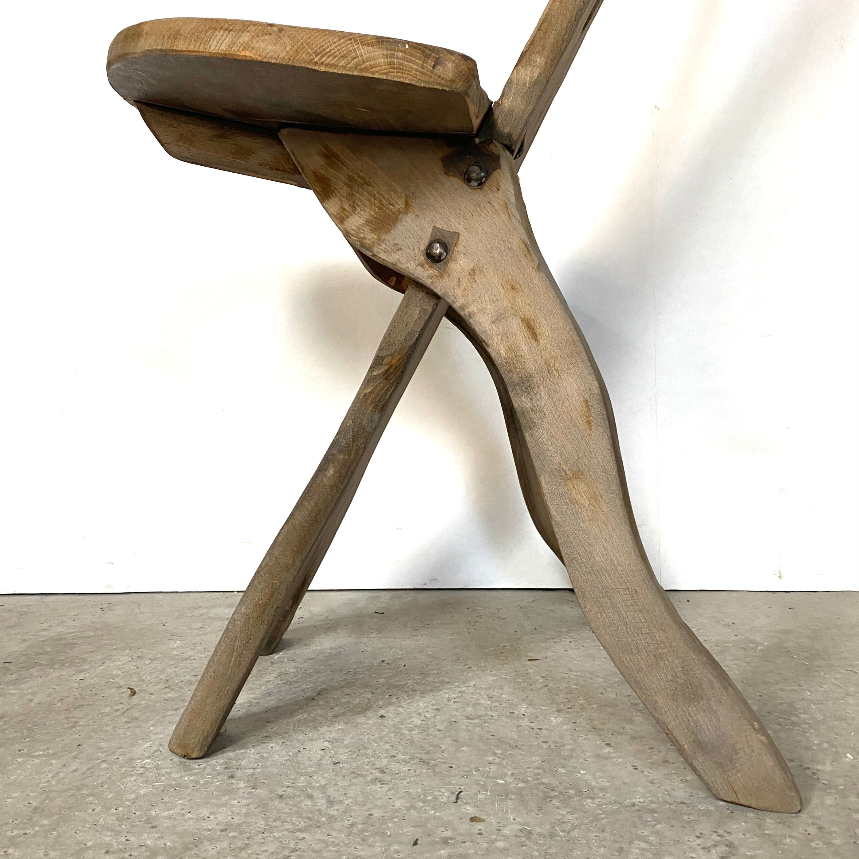 Set of 3 folk art chairs