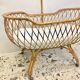 Baby rattan crib