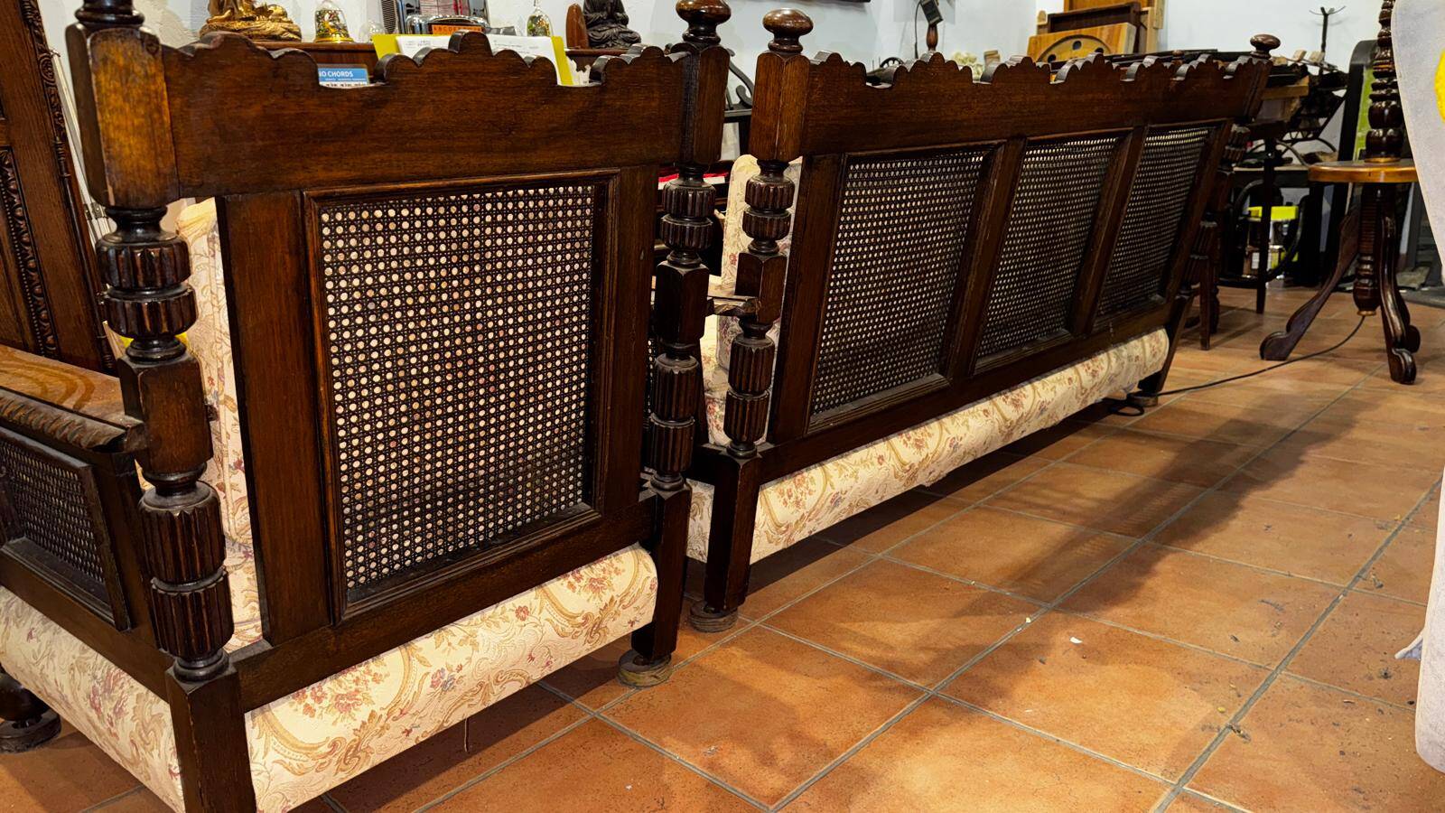 Salon style Jacobin 1910 - 3-seater sofa and 2 armchairs