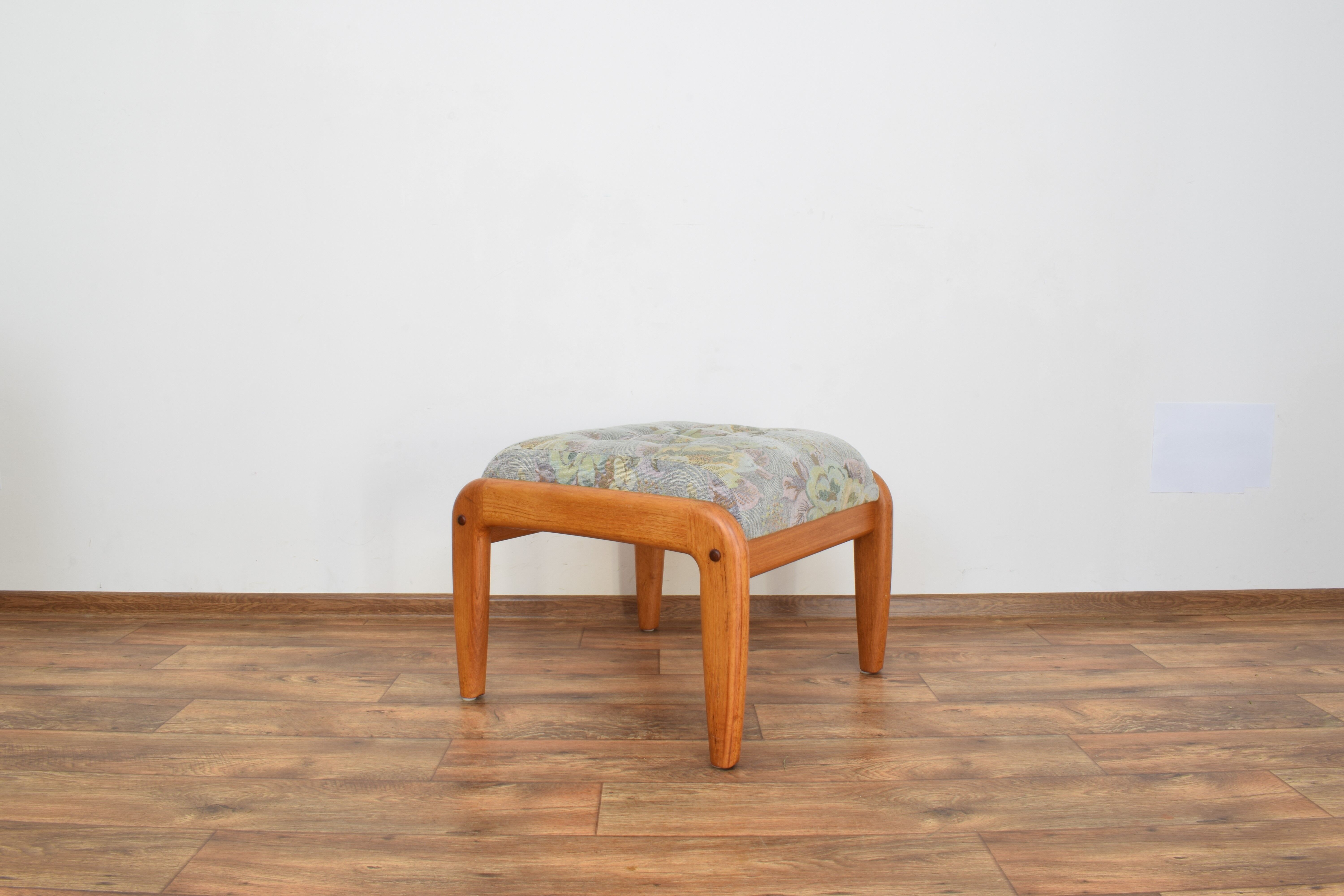 Mid-Century Danish Teak Footstool, 1960s