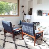 Pair of 50s steiner armchairs