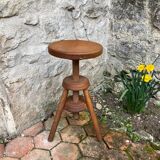 Vintage Adjustable Screw Stool