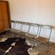 Set of 5 folding metal chairs