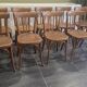 Set of 10 vintage Fischel bistro chairs, 1970s