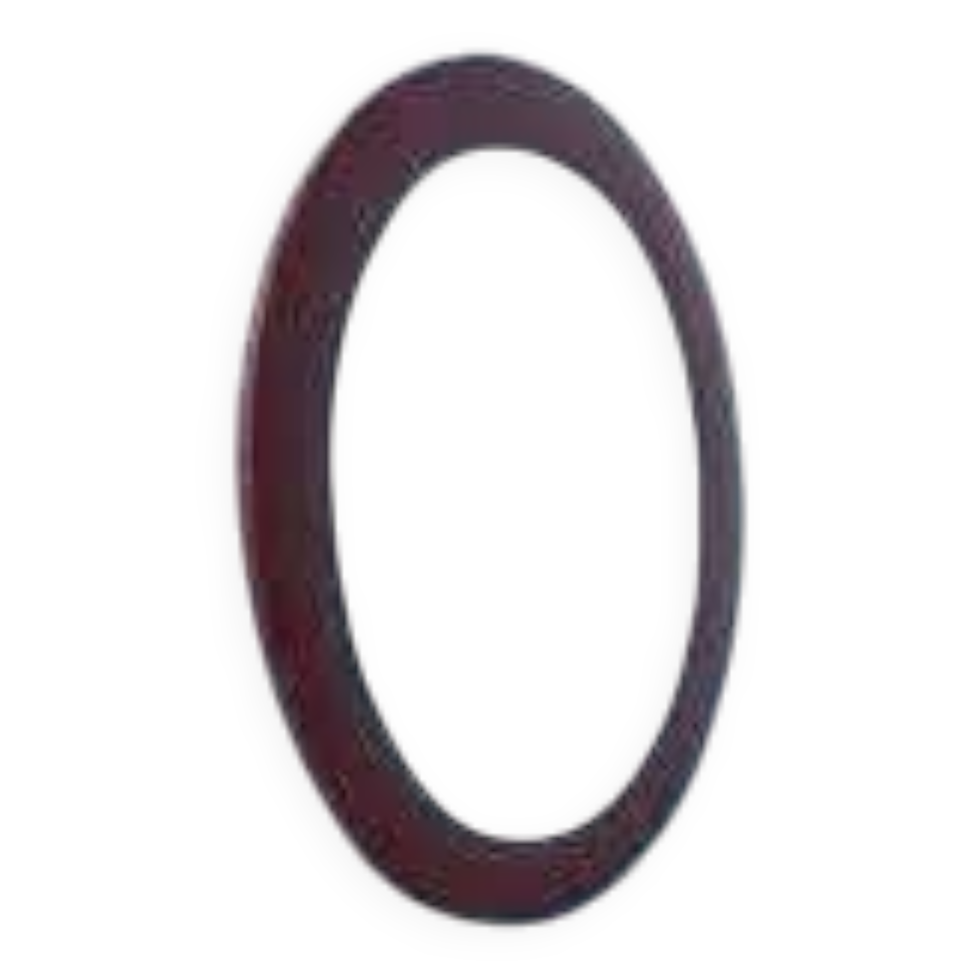 Oval retro vintage wall mirror from the 60s/70s, round mirror.