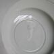 Set of 7 Salins soup plates with serrated edges with flowers 1950