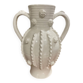 Signed earthenware vase