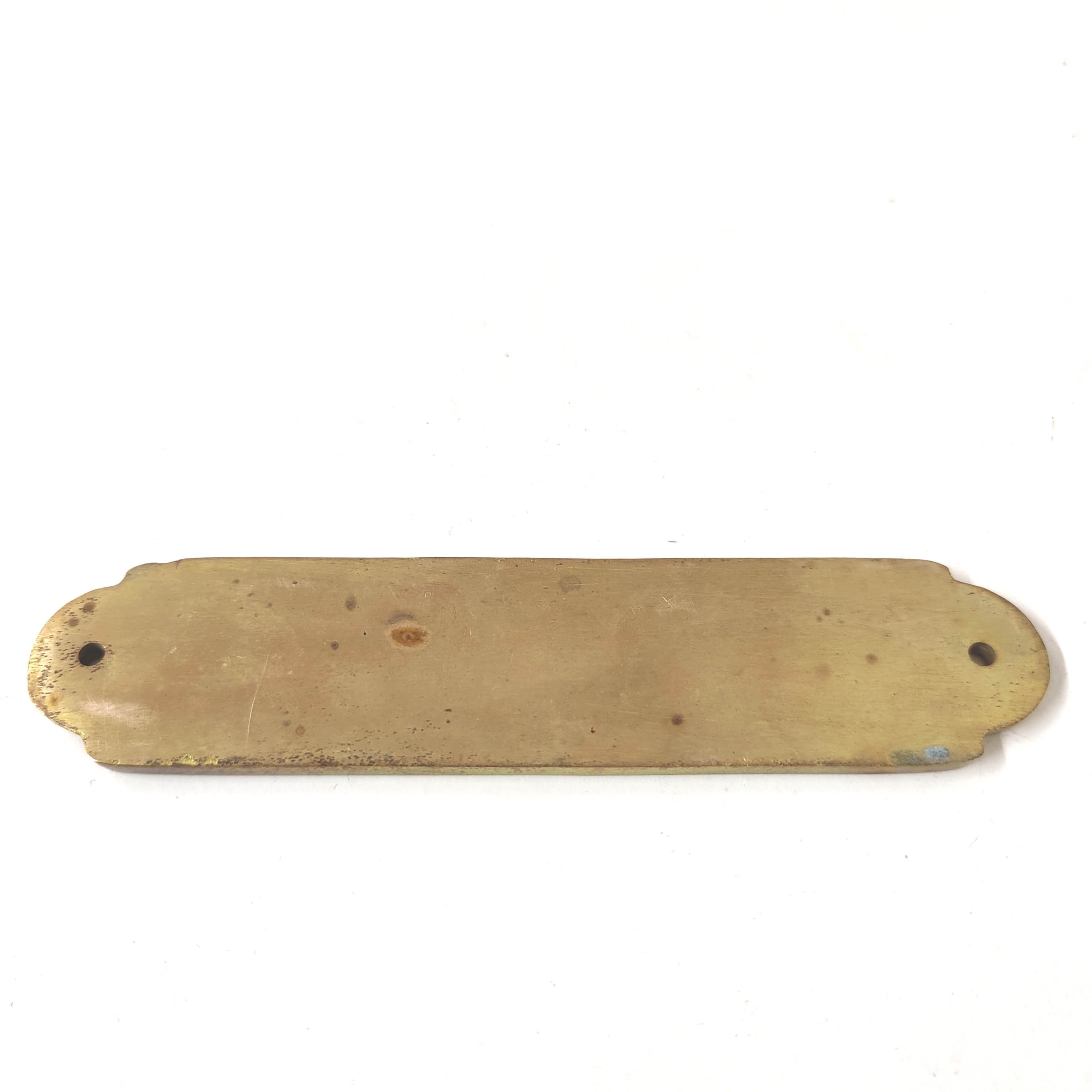 Brass cabin door plate