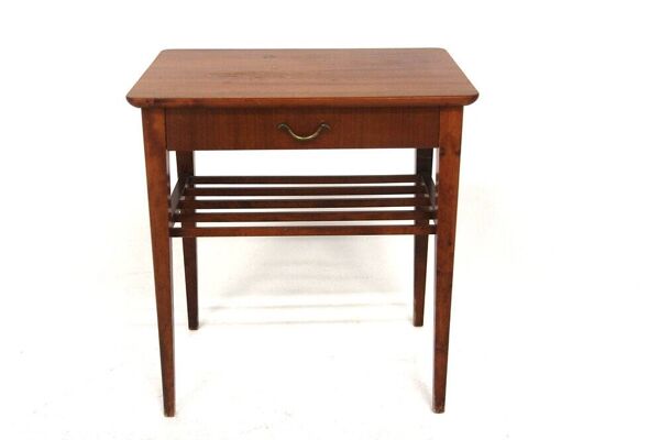 Table de chevet scandinave en acajou, Suède, 1950