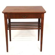 Table de chevet scandinave en acajou, Suède, 1950