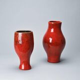 Pièce unique:  large vase par Robert et Jean Cloutier, circa 1955