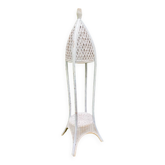 Rattan floor lamp