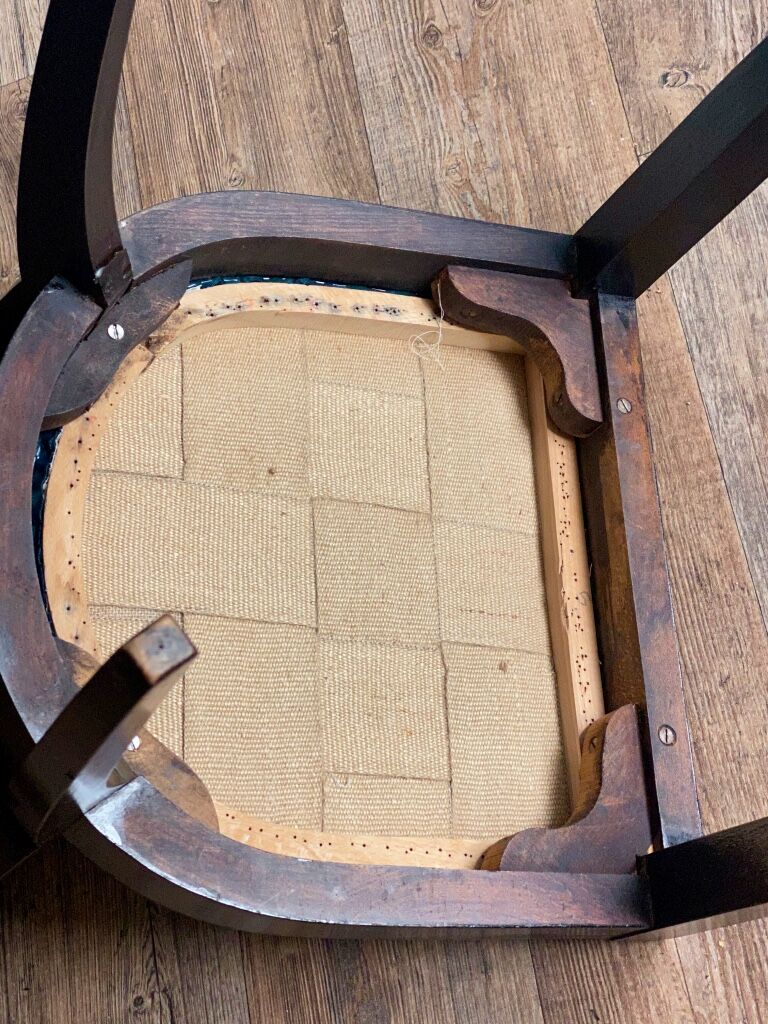 Suite of 6 Art Deco 1935 Macassar ebony chairs restored seats