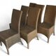 6 chaises Lloyd Loom, XXe siècle