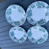8 St Amand Nord Anémone dinner plates