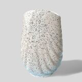 Speckled ceramic shell vase