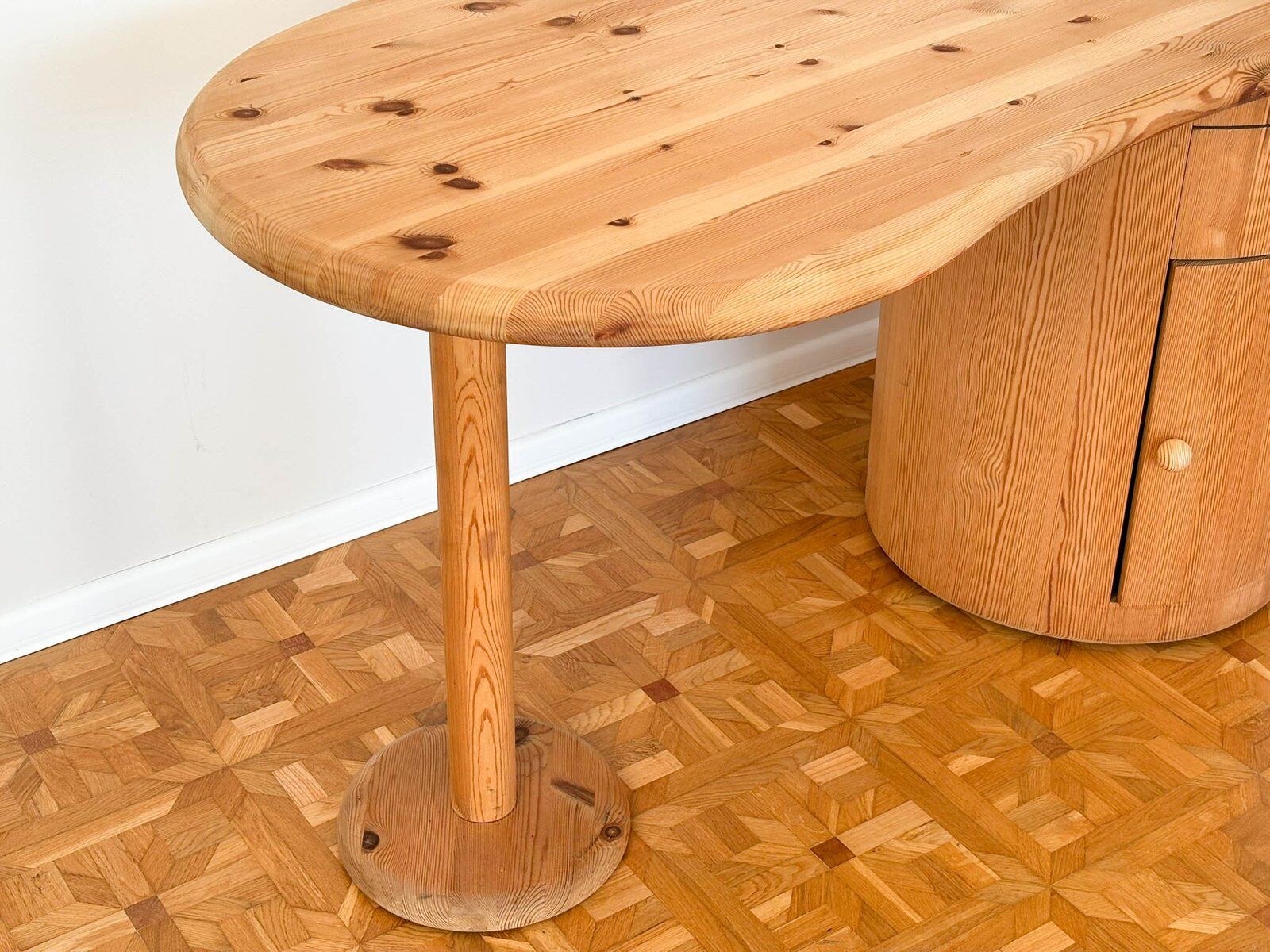 Kidney-shaped desk attributed to CFC Silkeborg, Denmark, 1990s