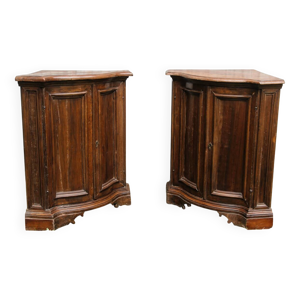 Paire d'encoignures galbées - louis