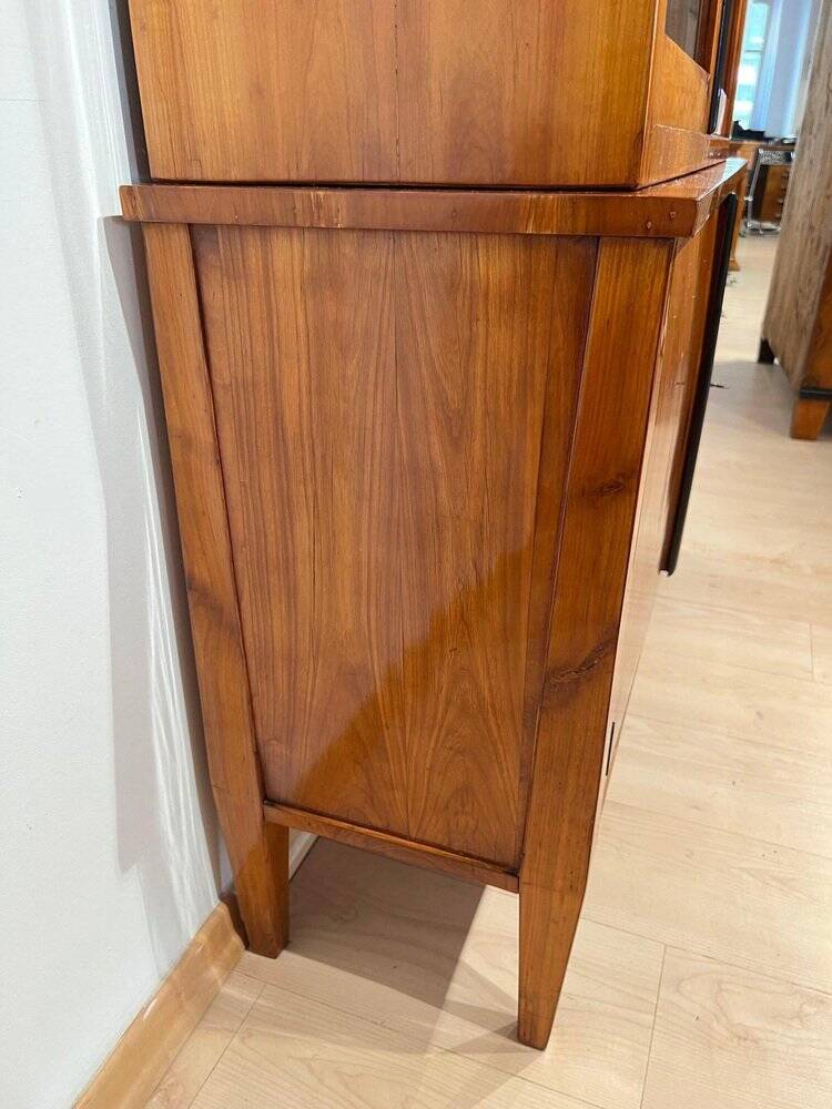 Biedermeier Top Showcase or Vitrine in Cherry Wood, South Germany, 1830