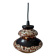 Brown and beige West Germany ceramic fat lava pendant lamp