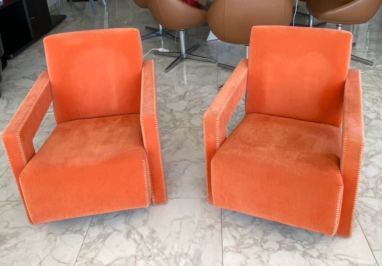 Set of two Utrecht 637 armchairs – Gerrit Thomas Rietveld for Cassina