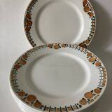 8 Saint Amand dessert plates, Cotentin service