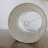 Brushed aluminum lamp and chrome aluminum typical 70s