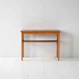 Vintage Scandinavian coffee table 1950s in beech and teak