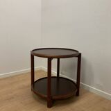 Danish beech side table, 1980