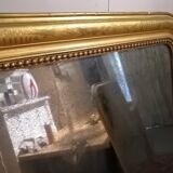 Beautiful and large mirror old Louis Philippe golden 85x140cm
