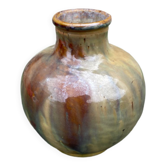 Glazed stoneware vase