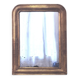 Antique Louis Phillipe mirror, gilded with gold leaf - "Marcelin"