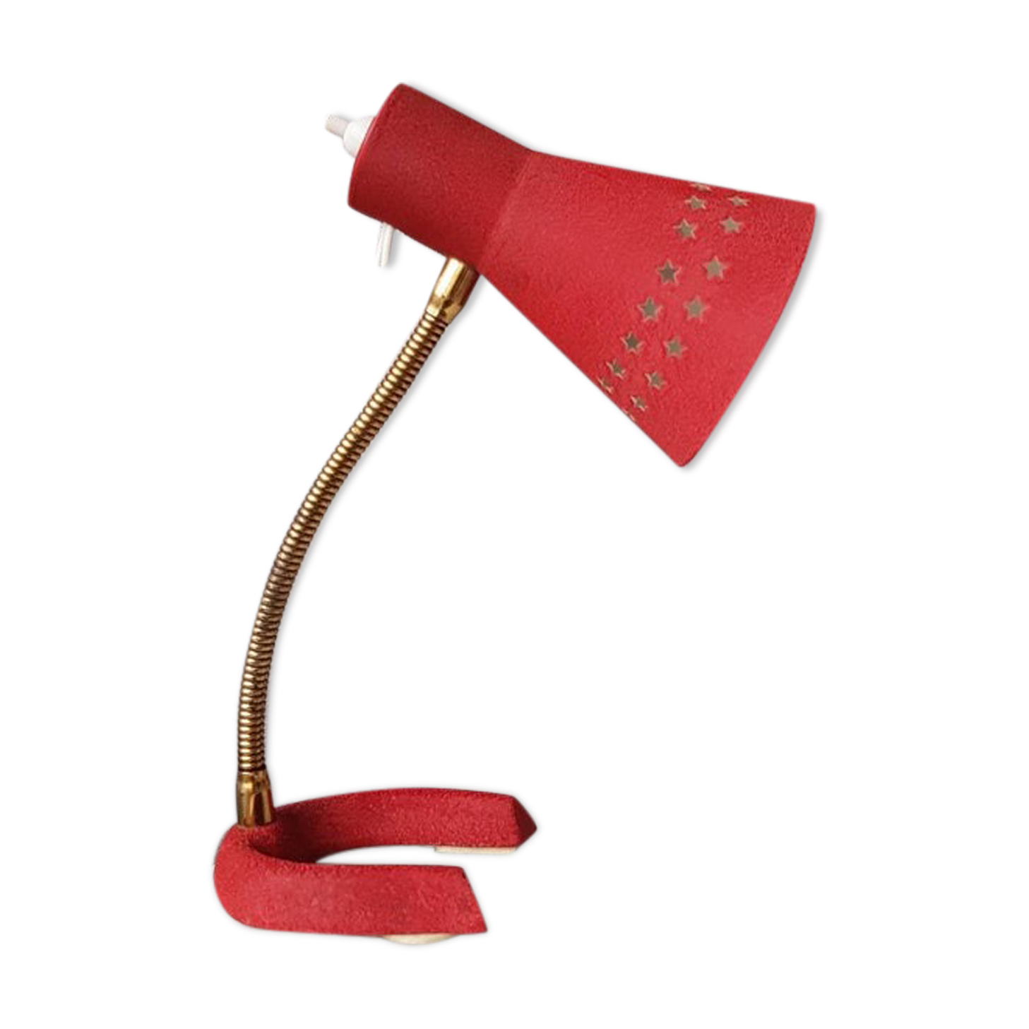 Metal desk lamp Raak Amsterdam 1960 Gooseneck