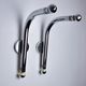 Pair of tubular chrome wall lights Italy, 1970