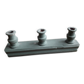 Vintage carved solid wood candlestick