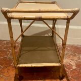 rattan rolling table