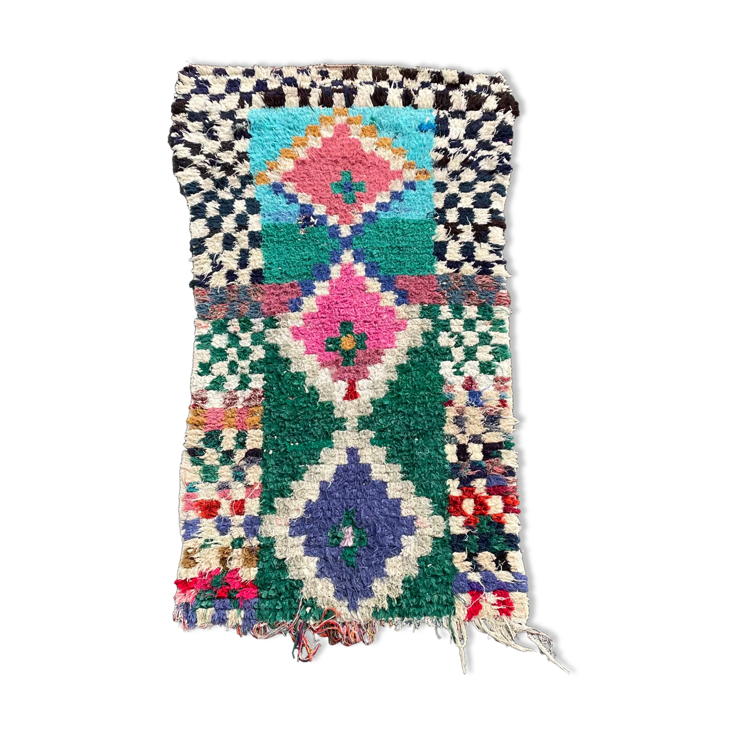 Carpet berbere boucherouite 145x230 cm