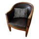 Fauteuil club art deco cuir