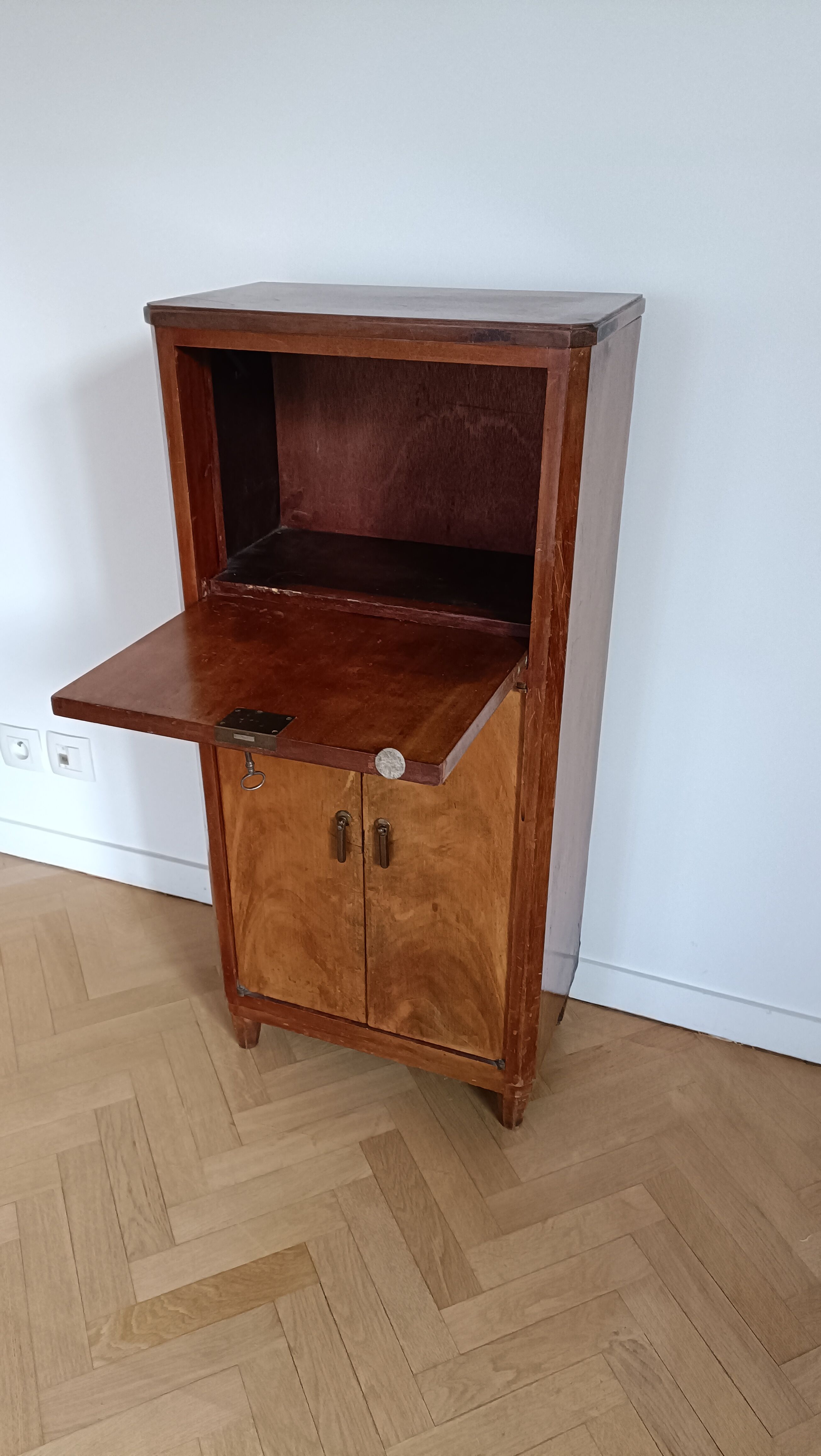 Art deco furniture old radio cabinet