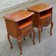 2 Louis XV bedside tables in cherry wood from 1960.