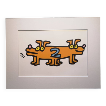 Illustration de Keith Haring - Série 'Animals' - 4/12