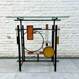 80s Postmodernist Geometric Console