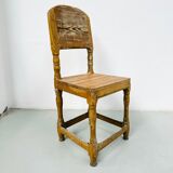 Chaise ancienne suédoise de style gustavien en pin du XVIIIe siècle
