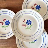 Lunéville iron-earth dessert plates