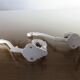 2 white cast iron pads art deco 30s 40s